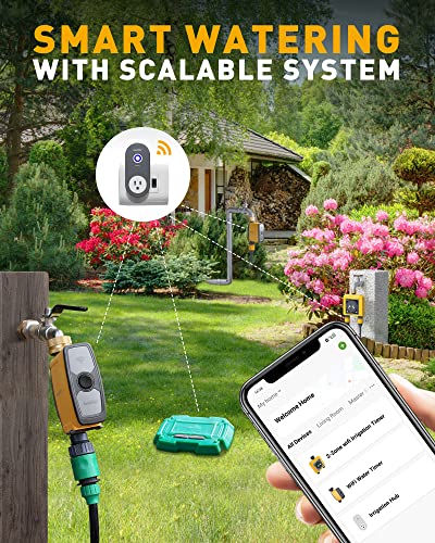 RAINPOINT WIFI IRRIGATION HUB TWG004WRF FOR WIFI SPRINKLER TIMER - DARK GRAY - Like New