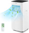 COSTWAY Portable Air Conditioner with Built-in Dehumidifier, 9000 BTU - WHITE - Like New