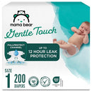Mama Bear Gentle Touch Baby Diapers Size 1 200 Count 4 packs of 50 - Brand New
