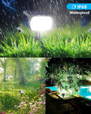 Kaxiida Solar Spot Lights Outdoor Waterproof, 3 Lighting Pack of 6 W131 - WHITE - Like New