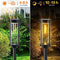 BITPOTT OUTDOOR SOLAR PATHWAY LIGHTS 6 PACK WARM WHITE PW-T-006 - BLACK - Like New