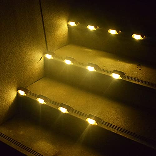 WANSHI LED SOLAR LAMP PATH STAIR OUTDOOR WATERPROOF WALL LIGHT 1 PACK - BROWN - Like New