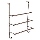 Franklin Brass 1-Pack Over the Door Hooks 3-Tier Towel Bar with Hooks 193153-CBZ - Brand New
