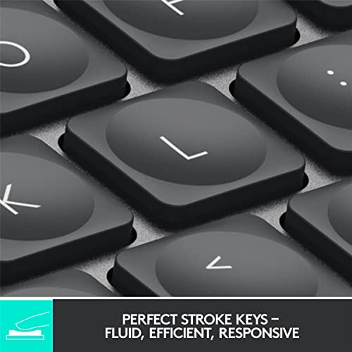 LOGITECH MX KEYS MINI WIRELESS BLUETOOTH KEYBOARD IN BLACK - BLACK - Like New