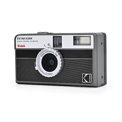 KODAK EKTAR H35N HALF FRAME FILM CAMERA FILM RK0300 - STRIPED BLACK - Brand New