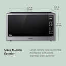 PANASONIC NN-SN98JS MICROWAVE OVEN STAINLESS STEEL COUNTERTOP/BUILT-IN - Like New