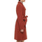 COLE HAAN WOMEN'S BELTED COAT WOOL WITH CUFF DETAILS - SIZE 8 - RUST - Brand New