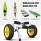 Bonnlo Kayak Trailer Collapsible Kayak Wheels Cart with Solid Tires Like New