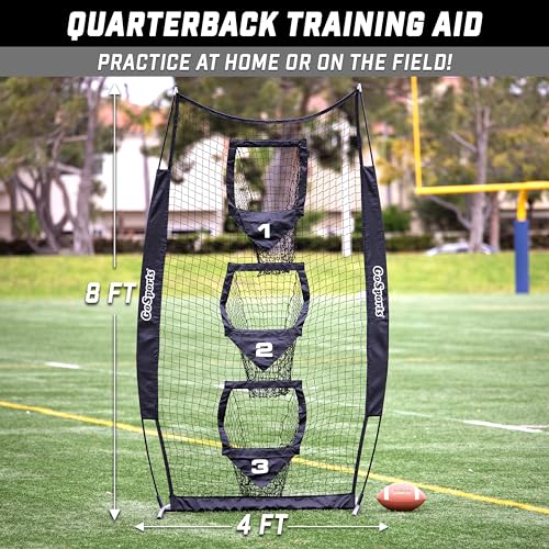 GOSPORTS 8 X 4 FT FOOTBALL THROWING TARGET NET FB-NET-8X4 - BLACK - Like New