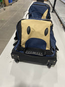 G.H. BASS & CO LUGGAGE WITH SPINNER - BLUE/KHAKI - Like New