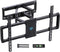 PERLESMITH Full Motion TV Wall Mount for 37-75 inch TVs PSLF10 - Black - Like New