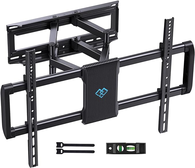 PERLESMITH Full Motion TV Wall Mount for 37-75 inch TVs PSLF10 - Black - Like New