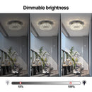 WOSHITU Mini Crystal Chandeliers Bedroom Lighting 24W Dimmable LED - Clear - Like New