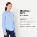 AEWM54666F25 AMAZON ESSENTIALS ACTIVE WOMEN CREWNECK SWEATSHIRT, SIZE: M - BLUE - Like New