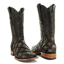 B09YLF65R7 Soto Boots Mens Pirarucu Print Boots H50033 Brown Size 10.5 - Like New