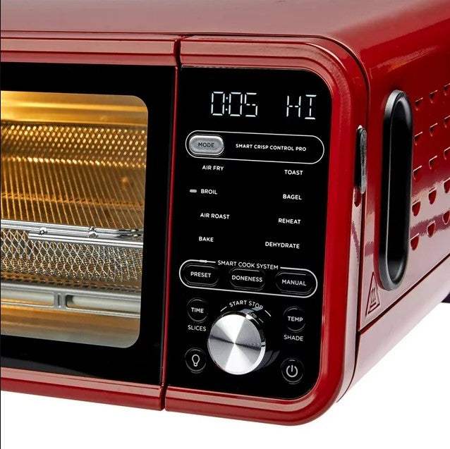 Ninja SP251Q Digital Air Fry Pro 10-in-1 Smart Oven w/Temperature Probe - RED Like New