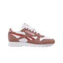 GY0954 Reebok Women Classic Leather Sneaker, White/Scorched Earth/Hoop Red, 7.5 - Brand New
