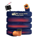 Sewer Hose with Heated Sleeve Avoid Freezing at -45°F - Blue - Brand New