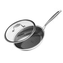 XBM Nonstick Frying Pan with Lid 7" Durable Stainless Steel - Scratch & Dent