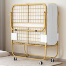 IJUICY FOLDING BED WITH 4 MEMORY FOAM MATTRESS 75 X 31 ROLLAWAY - GOLD - Like New