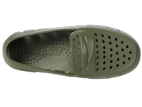 FLO & ASON FLOAFERS UNISEX-CHILD PRODIGY BOAT SHOE SIZE C12 - CYPRESS/WHITE - Brand New