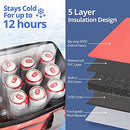 MAELSTROM COLLAPSIBLE SOFT COOLER BAG, 75 CANS BEACH COOLER - WATERMELON - Like New