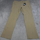 GALAXY BY HARVIC SUPER STRETCH PANTS STRAIGHT CASUAL - SIZE: MEN 38/32 - KHAKI - Brand New