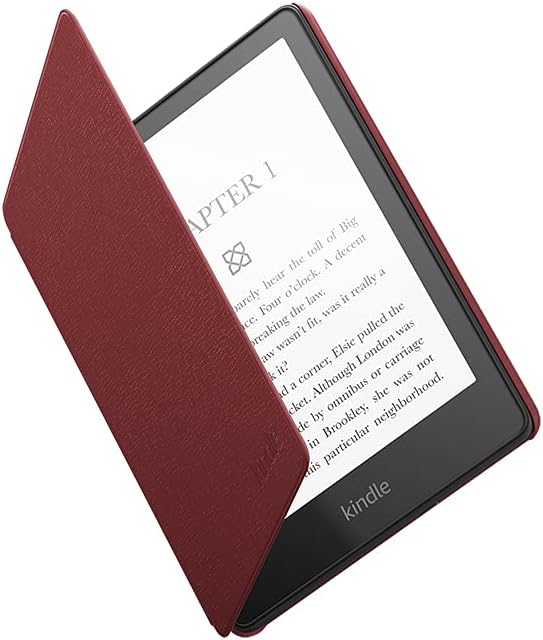 Kindle Paperwhite Leather Cover 11th Generation 2021 - Merlot Like New