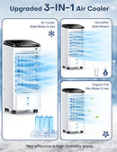 BREEZEWELL EVAPORATIVE AIR COOLER BALKO 3-IN-1 WINDOWLESS - WHITE - Like New