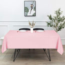 Sancua Rectangle Tablecloth, 70 x 90 Inch, Stain and Wrinkle Resistant - Pink - Like New