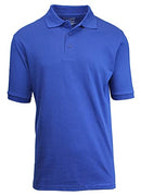 GALAXY BY HARVIC MENS POLO PIQUE SHIRT SCHOOL UNIFORMS - SIZE: MEN S - ROYAL - Brand New