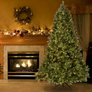NATIONAL TREE COMPANY PRE-LIT FEEL REAL SLIM TREE WHITE LIGHTS 6.5FT GREEN - Like New