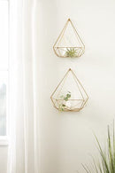 Kate and Laurel Prouve Decorative Geometric Multi-use Metal Wall Display -Gold - Like New