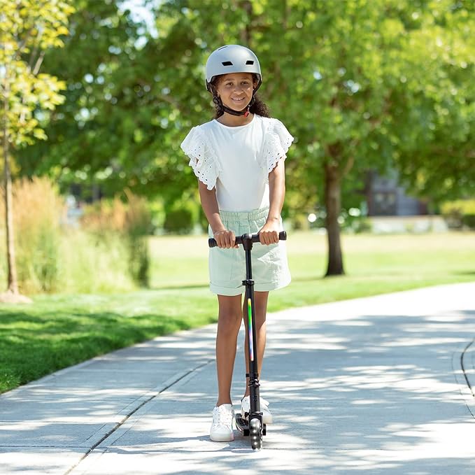 Jetson Mars Kids 2-Wheel Light-Up Kick Scooter LED Handlebar - Black - Like New