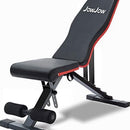 JOWJOW ADJUSTABLE WEIGHT BENCH FOR FULL BODY WORKOUT - BLACK/RED - Brand New