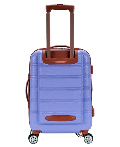 Rockland Melbourne Hardside Luggage with Spinner Wheels, Carry-On 20" - Lavender - Brand New