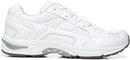 VIONIC 23WALK LEATHER TEXTILE WOMEN'S LOW TOP WIDE WIDTH - SIZE: 7.5W - WHITE - Like New