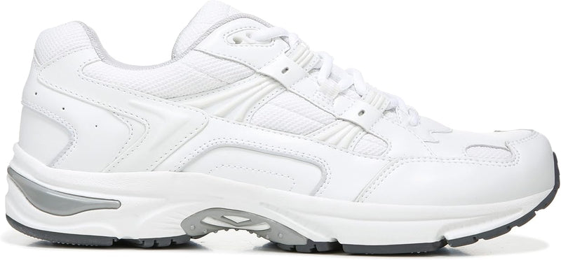 VIONIC 23WALK LEATHER TEXTILE WOMEN'S LOW TOP WIDE WIDTH - SIZE: 7.5W - WHITE - Like New