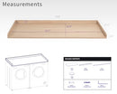 Life Finds 54" Washer Dryer Countertop Safety Ledge Laundry Room - Light Wood - Brand New