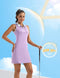 FKEEP WOMEN'S GOLF TENNIS DRESS SPORT ACTIVEWEAR ZIP SHORTS POCKET LIGHT PURPLE - Brand New