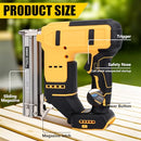GENERIC 18 CORDLESS BRAD NAILER 2 IN 1 ELECTRIC NAIL GUN/STAPLE - YELLOW - Like New