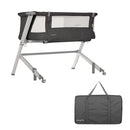 DREAM ON ME SKYLAR BASSINET AND BESIDE SLEEPER IN BLACK - BLACK - Like New
