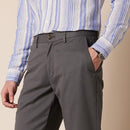 AMAZON ESSENTIALS MEN'S STRAIGHT-FIT WRINKLE-RESISTANT chino 35x28 charcoal - Brand New