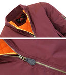 Spire By Galaxy Men's Flight Jacket Maroon 2X-Large - Brand New