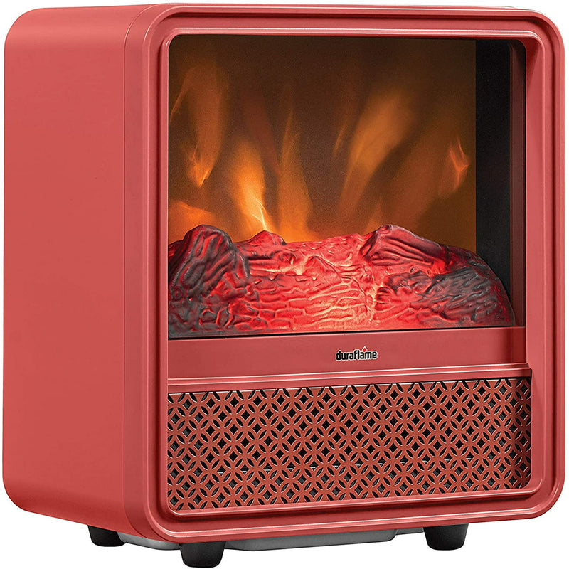 DURAFLAME PORTABLE ELECTRIC PERSONAL CUBE SPACE HEATER - RED - Scratch & Dent