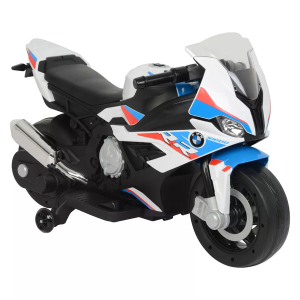 BEST RIDE ON CARS 12V BMW MOTORCYCLE POWERED RIDE-ON - WHITE - Brand New