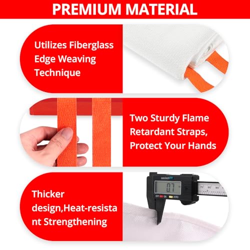 SecuCaptain Emergency Fire Blanket for Home and Kitchen - 40"x40" - Brand New