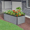 SAVANA GALVANIZED RAISED GARDEN BED 72"L×36"W×24"H - TITANIUM GRAY - Like New