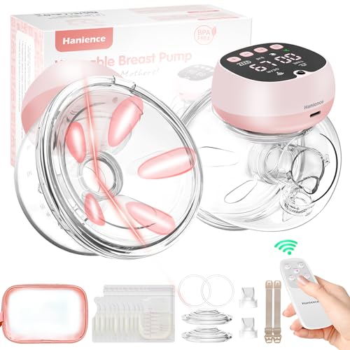 HANIENCE 2PACK BREAST PUMP HANDS FREE- HANIENCE WEARABLE PUMPS - PINK Like New