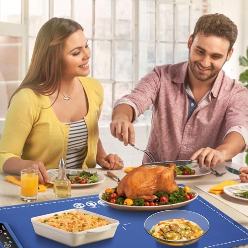 Orgthin Electric Warming Tray, Full Surface Heating Plate, Silicone Food Warmer - Like New